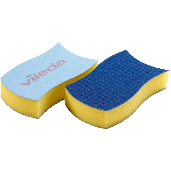 2 Pack Glass and Ceramic Scrunge Scrub Sponge
