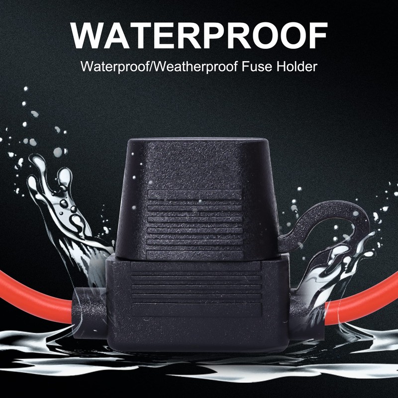 HISports 12V Car Inline Fuse Holder with 30A Middle ATC/ATO