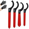 GWAEPU Detacheur Hook Wrench Set of 4 Adjustable Thread Wrench