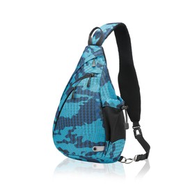 TurnWay Water-Proof Sling Backpack/Crossbody Bag/Shoulder Bag for Travel, Hiking, Cycling, Camping for Women & Men (ocean)