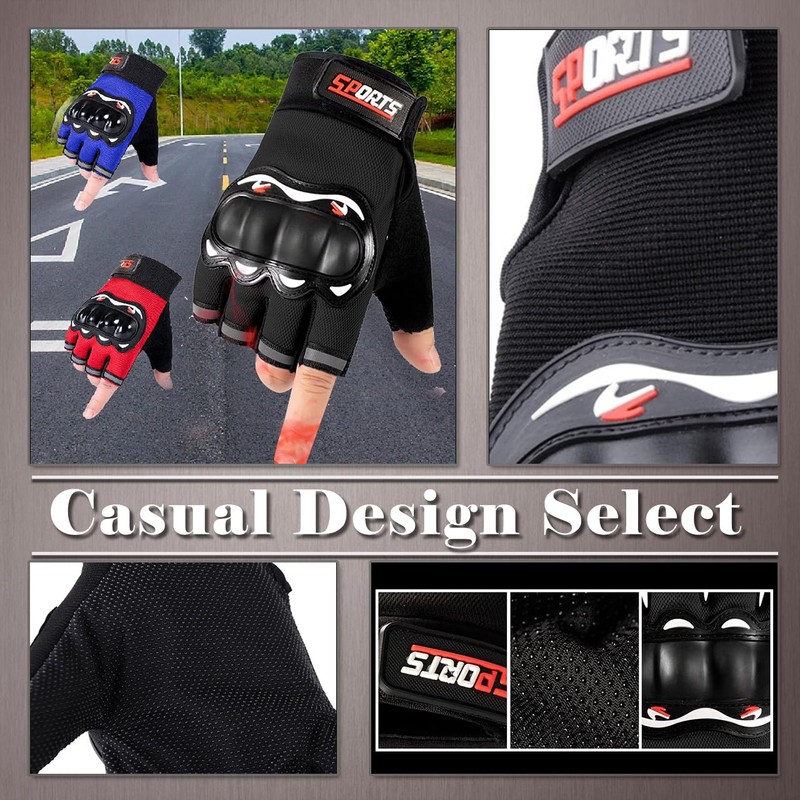 One Limitation TG184 Gloves Cycling Fingerless Protector Velcro Outdoor Men