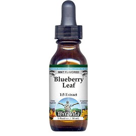 Blueberry Leaf Glycerite Liquid Extract (1:5) - Mint Flavored (1 oz, ZIN: 522171)