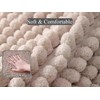 LEZUAN Chenille Bath Mat, Soft Bath Mat, Non-Slip Bath Mat,