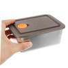 BIUDECO Stainless Steel Refrigerator Fresh Storage Box Snack Preservation Box