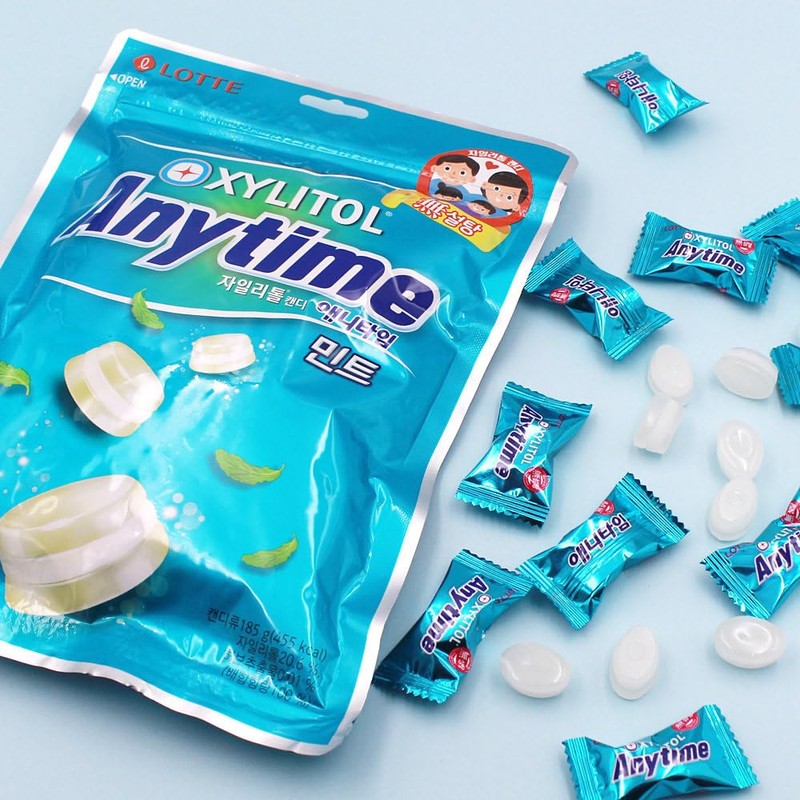 LENITH Xylitol Lotte Candy Anytime Sugar Free Xylitol Milk Mint