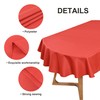 Wolkemer Oval Tablecloth 52 x 70 Inch Washable Fabric Table