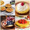 Hinapan Pack of 6 Tart Mould with Lifting Base, 3