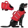 Queenmore Dog Life Jacket, Large Dog Life Vest for Swimming,
