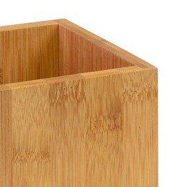 Westmark 2 Utensil Holders/Kitchen Organisers, Square, Dimensions: 13.5 x 10 x 10 cm, Bamboo, Tapas + Friends, Light Brown, 698622E3