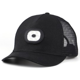 LED Baseball Cap Rechargeable Headlamp Hat Summer Breathable Adjustable Hat for Fishing Golfing Mountaineering Jogging Camping