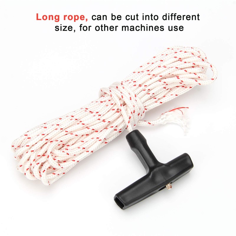 Recoil Starter Rope 10-Meter 3 mm Lawn Mower Pull Cords,