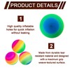 PVC Bouncy Kickball, Pack of 2 PVC Rainbow Ball, Children's