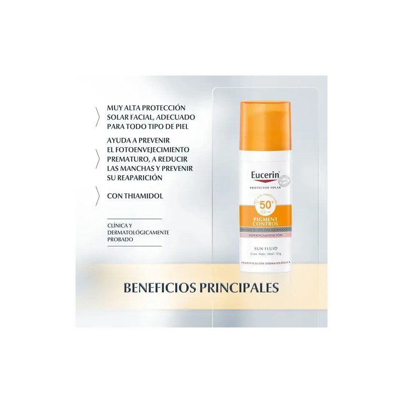 Eucerin Protector Solar Facial Pigment Control Fps 50+ 50ml