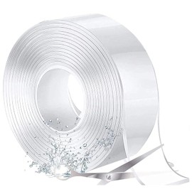 Double-sided Tape, Super Strong, Anti-Slip, Waterproof Tape, Glue Free, Repeatedly, Transparent, Waterproof, Heat Resistant, Washable, Multi-functional, Multiple Sizes, Home, Office, Dorm, School,