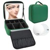 SLUMAZI Travel Makeup Bag with LED Mirror and 10x magnifying