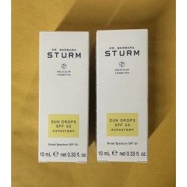 Dr. Barbara Sturm 2 X Dr. Barbara Sturm sun Drops 10 ml./ 0.33 oz. Travel Size Box New