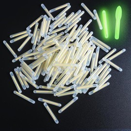 Fishing Float Light Stick, 100pcs/set Fishing Float Luminous Fluorescent Stick, Fishing Accessories, Highlight Fluorescent Stick - Color: Clear, Specification: 4.0mm