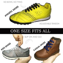 DB No Tie Shoelaces - Flat Elastic Laces with Adjustable Tension - Slip-on Any Shoes