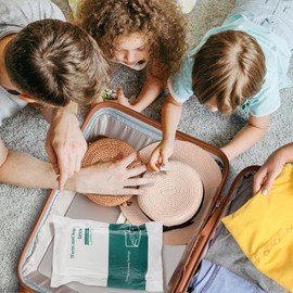 Nanaborn Disposable Bed Sheets for Travel Hotel Portable Bedspread Set for Business Trip Bedding Kit (220×240cm)