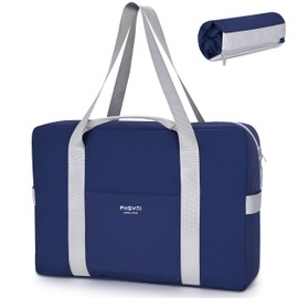 PHSYNI Personal Item Bag for Frontier Spirit Airlines 18x14x8, Under Seat Bags for Airplanes, Portable Foldable Duffle Bag for Travel Fitness Swim Yoga Beach, Navy Blue