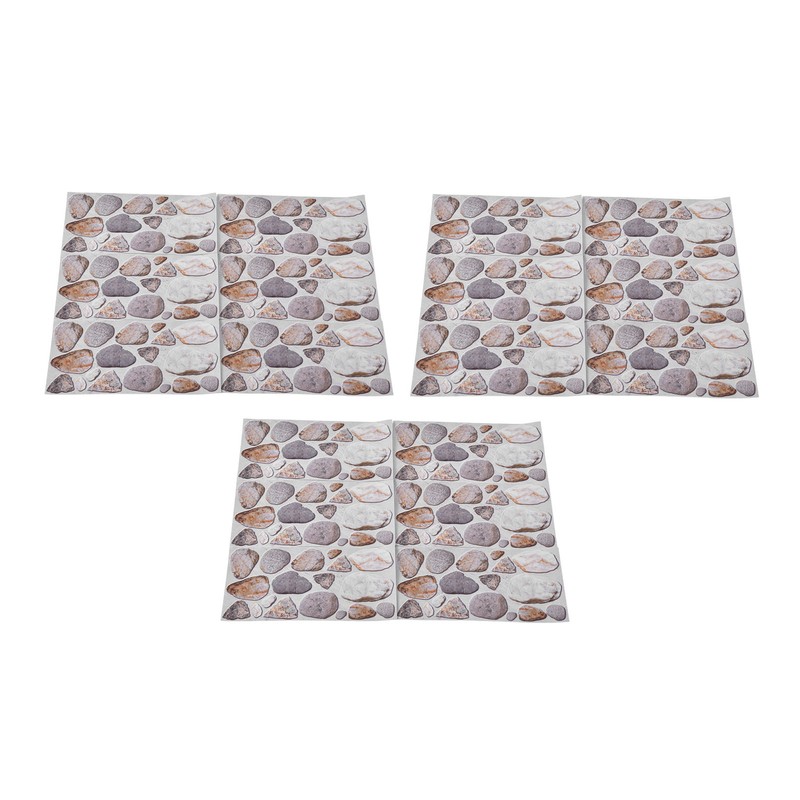 18PCS Tile Stickers Strong Reflection Water Oil Proofing Strong Layering