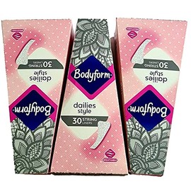 Pack of 3 x Bodyform Dailies Style String Liners 30