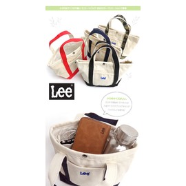 Lee 0425287 Mini Tote Bag Lunch Bag 0425287 Canvas Embroidered Logo (One Size Fits All (Unisex), Red)