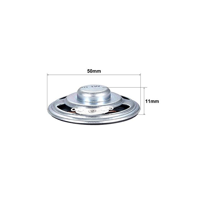 uxcell 1W 8 Ohm DIY Speaker 50mm Round Shape Replacement