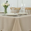 maxmill Rectangle Slubby Textured Tablecloth Waterproof Spillproof Wrinkle Free Table
