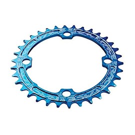 RaceFace Narrow Wide 104Mm BCD, 30T Chainring, 9-12sp, BCD: 104, 7075-T6 Aluminum, Blue