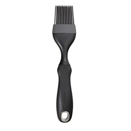 Baker's Secret - Silicone Brush with Grip Handle, for Pastry, Oil Baking, BBQ and Grilling, Baking Utensils Accessories - Black