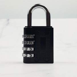 4-Digit Combination Padlock Silver Padlock - Card Packaging 2ea