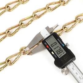 CCIYU Universal Car Chains Set of 8 Heavy Duty Snow Chain with Tire 165 175 185 195 205 215mm Chain Link Locks Anti-Slip Emergency Snow Tire Chains