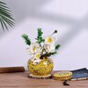 XINGYAN Chinoiserie Enamel Ginger Jar with Twist Lid, Round Design,