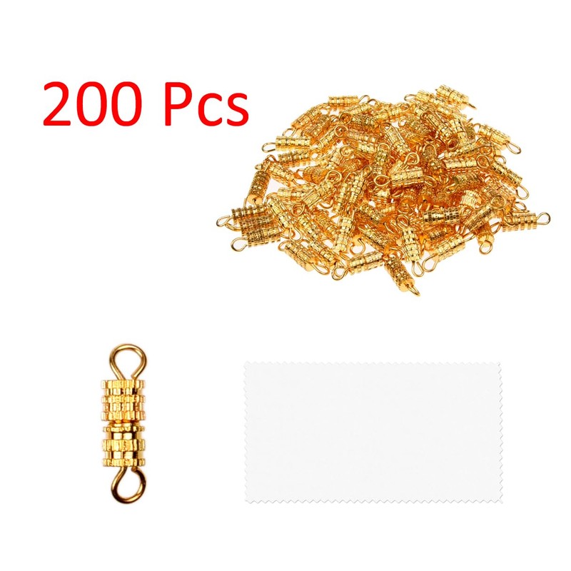 Eco-Fused 200x Barrel Screw Clasps - Use for Jewelry Making