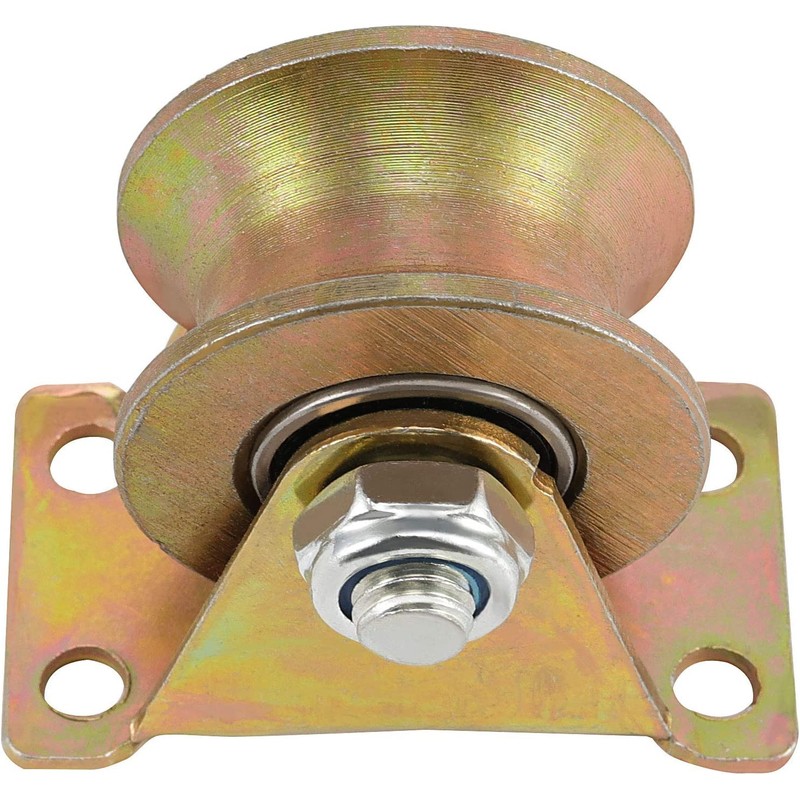 Lyplus Load Capacity 1102lbs 3-Inch U-Groove Caster Wheels with Bracket