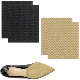 RICISUNG Sole Anti-Slip Sole Repair Sheet, Shoe Repair Sheet, Set of 4, Rubber Seat Soles, Sole Repair, Sole Protection, Anti-Slip Sheet, Shoe Repair Kit, Freely Cut, Shoe Repair Material, Abrasion