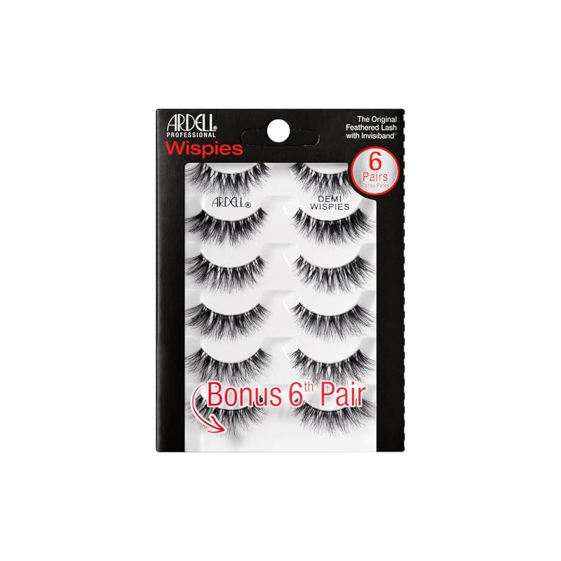 ARDELL Demi Wispies, Pestañas falsas, Paquete con 5 Pares