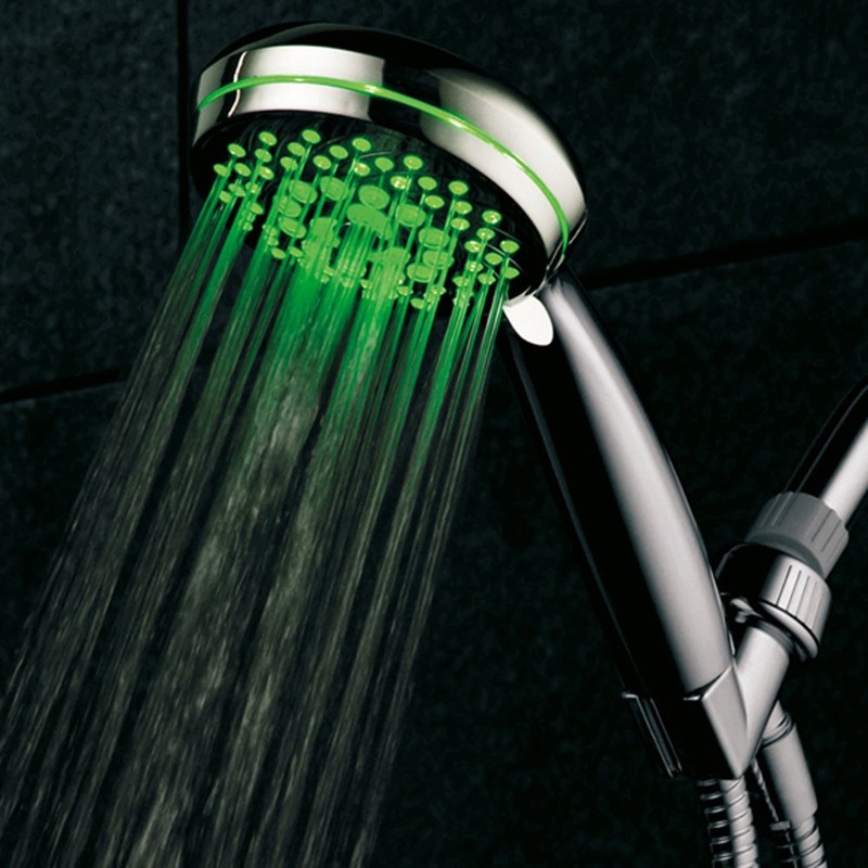 HotelSpa Neon Ultra-Luxury 7-setting LED Hand Shower with Chrome Face