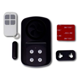 Minder Weatherproof Wireless Gate Door Alarm with Code or Remote Entry - Alarm and disarm with a 4 digit pin or remote control - Completely wireless!
