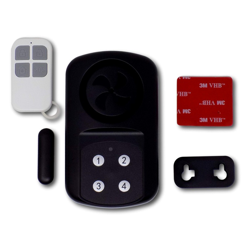 Minder Weatherproof Wireless Gate Door Alarm with Code or Remote