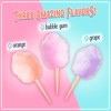 Nostalgia Cotton Candy Flossing Sugar (3-Pack), Grape, Pink Bubble Gum,