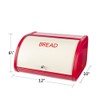 X458 Metal Bread Box/Bin/kitchen Storage Containers with Roll Top Lid