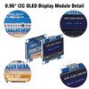 0.96 Inch OLED Display Module RUIZHI 3 Pieces 0.96 Inch