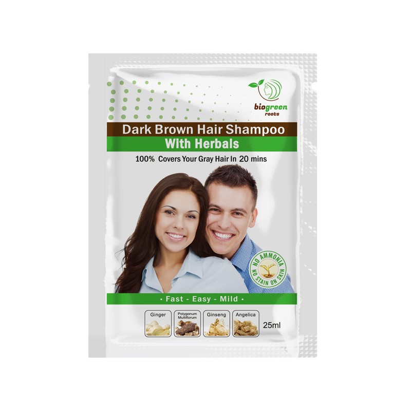 Herbal Dark Brown Hair Shampoo (Dark Brown)