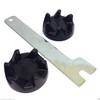 LKS Replacement Blender Rubber Clutch Couplers (2) and A Spindle