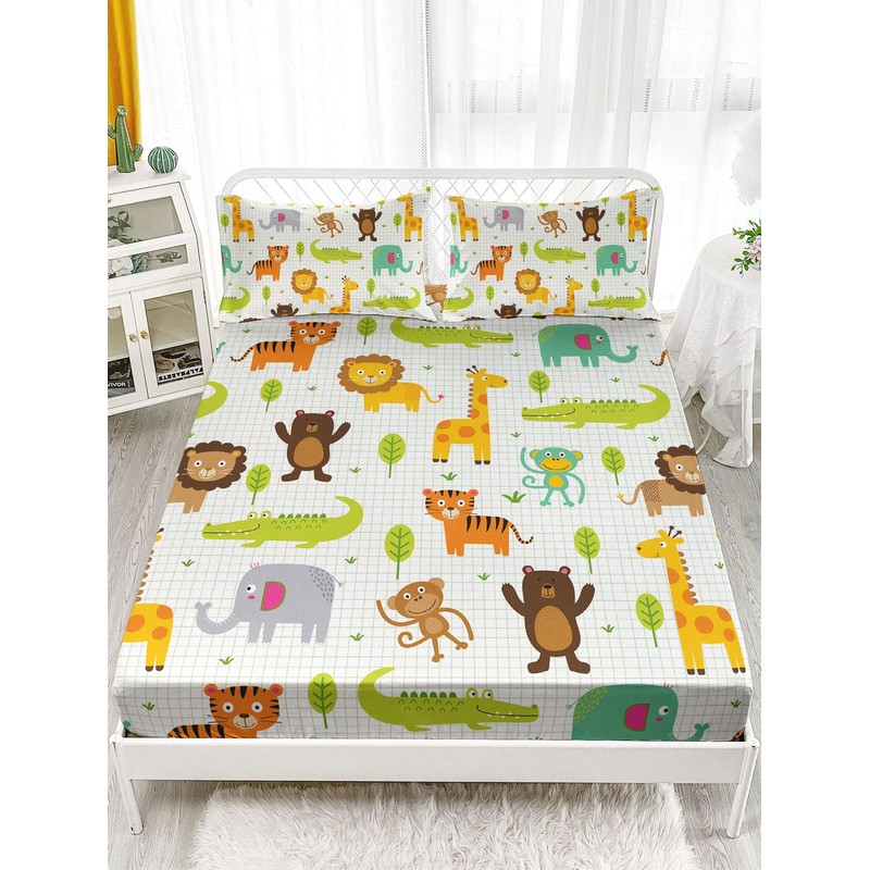 Datura home Kawaii Sheet Set 4Pcs Fitted and Flat Girls