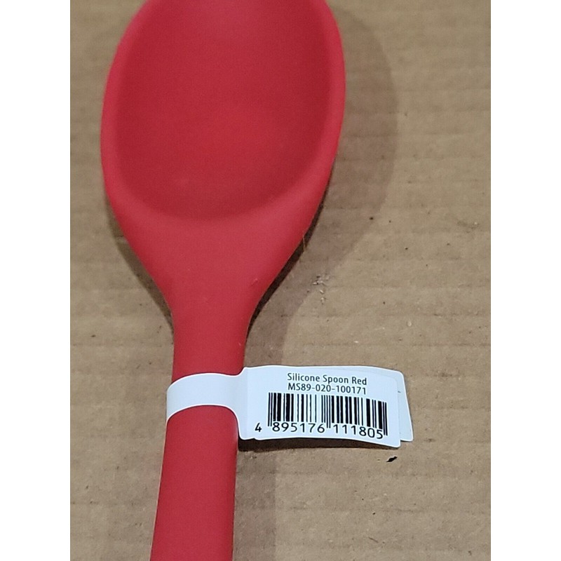 Mainstays 11" Heat Resistant Silicone Red Cooking Spoon Mainstays heat