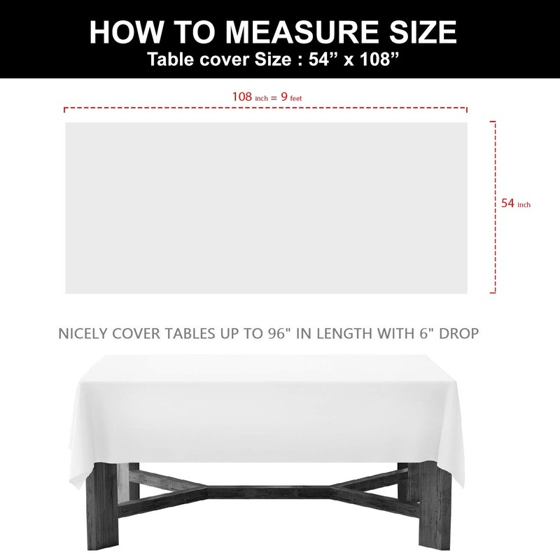 Party Essentials Heavy Duty Plastic Table Cover Available in 44