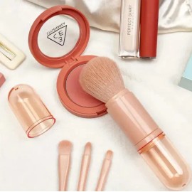 Pincel De Maquillaje Retráctil 4 En 1, Minicepillos Cosmétic